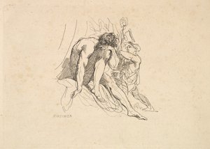 Jokijumala lapsen kanssa, 1784-88. tekijältä Thomas Rowlandson
