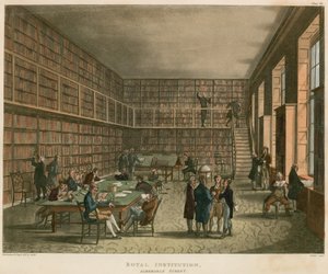 Royal Institution, Albemarle Street, Lontoo tekijältä Thomas Rowlandson
