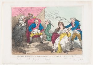 Salainen vaikutusohjaus Uusi P-l-t [parlamentti], 18. toukokuuta 1784., 18. toukokuuta 1784. tekijältä Thomas Rowlandson