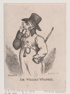 Sir Whiskey Whiffle, huhtikuu 1808, huhtikuu 1808. tekijältä Thomas Rowlandson