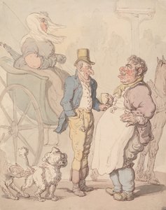 ”Slender Billy”  nauttii virvokkeita tekijältä Thomas Rowlandson