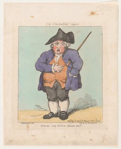 Osakkeet ovat laskussa – Heigh-Ho!!, 10. elokuuta 1799, 10. elokuuta 1799. tekijältä Thomas Rowlandson