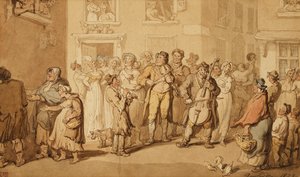 Katumuusikot, 1823 tekijältä Thomas Rowlandson