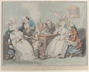 Tea on Shore, 1785-94, 1785-94. tekijältä Thomas Rowlandson