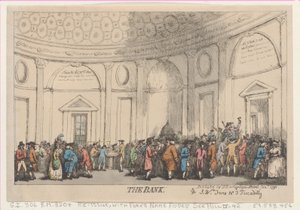 Pankki, tammikuu 1792, tammikuu 1792. tekijältä Thomas Rowlandson