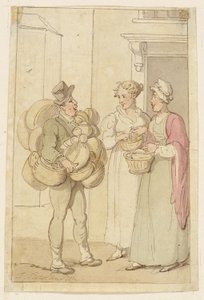 Korin myyjä tekijältä Thomas Rowlandson