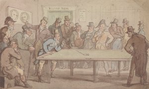 Biljardihuone tekijältä Thomas Rowlandson