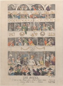 The Boxes, 12. joulukuuta 1809, 12. joulukuuta 1809. tekijältä Thomas Rowlandson
