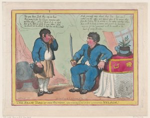 Voiton rohkeat tervat ja Valitun Nelsonin jäänteet!, 1. toukokuuta 1806, 1. toukokuuta 1806. tekijältä Thomas Rowlandson