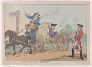The Case Is Altered, [29. huhtikuuta 1784], julkaistu uudelleen, [29. huhtikuuta 1784], julkaistu uudelleen. tekijältä Thomas Rowlandson