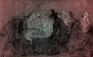 "Shakin pelaajat" tekijältä Thomas Rowlandson