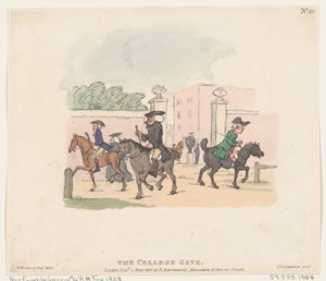 College Gate, 1. toukokuuta 1803, 1. toukokuuta 1803. tekijältä Thomas Rowlandson