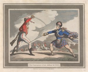 Seuraukset siitä, ettei jalkaa siirretä tekijältä Thomas Rowlandson
