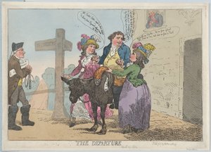 Lähtö, 29. huhtikuuta 1784, 29. huhtikuuta 1784. tekijältä Thomas Rowlandson
