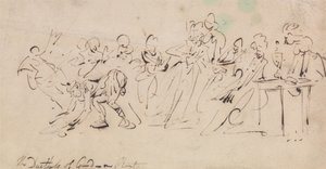 Gordonin herttuattaren tappio tekijältä Thomas Rowlandson