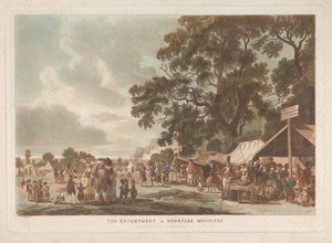Leiri Hyde Parkissa tekijältä Thomas Rowlandson