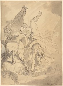Phaetonin kaatuminen tekijältä Thomas Rowlandson