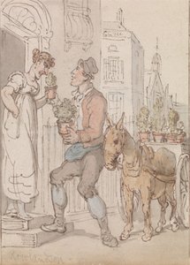 Kukkamyyjä tekijältä Thomas Rowlandson