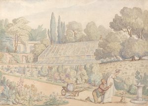 Puutarhurin lahja tekijältä Thomas Rowlandson
