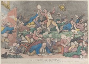 The Harmonic Society, [1810], julkaistu uudelleen 1811, [1810], julkaistu uudelleen 1811. tekijältä Thomas Rowlandson