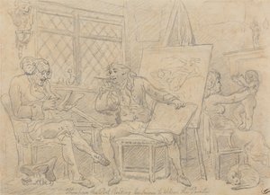 Historioitsija, joka inspiroi nuoren taiteilijan mielikuvitusta tekijältä Thomas Rowlandson