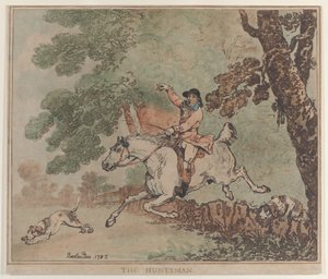 Metsästäjä tekijältä Thomas Rowlandson