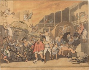 The Inn Yard a Firefinnish tekijältä Thomas Rowlandson