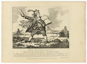 Toimittaja, Boswellin Hebridien kiertomatkasta. tekijältä Thomas Rowlandson