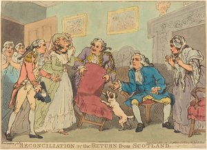 A Reconciliação ou O Retorno da Escócia tekijältä Thomas Rowlandson