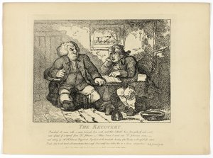 The Recovery, Boswellin Hebridien kiertomatkasta. tekijältä Thomas Rowlandson