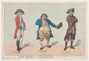 Kilpailijaehdokkaat, 8. huhtikuuta 1784, 8. huhtikuuta 1784. tekijältä Thomas Rowlandson