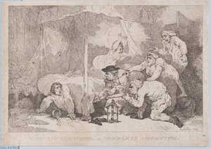 Armoton oppipoika ja hänen surullinen löytönsä tekijältä Thomas Rowlandson