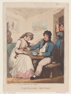 Merimiehen paluu, 10. lokakuuta 1799, 10. lokakuuta 1799. tekijältä Thomas Rowlandson