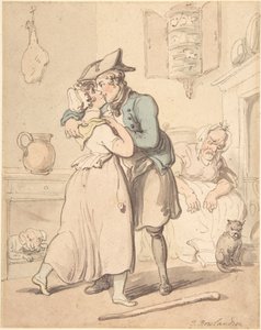 Merimiehen paluu aktiivipalveluksesta tekijältä Thomas Rowlandson