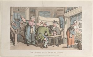 The Scold, News of Olivia, julkaisusta The Vicar of Wakefield, 1. toukokuuta 1817., 1. toukokuuta 1817. tekijältä Thomas Rowlandson