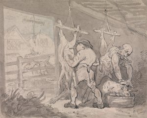 Teurastamo tekijältä Thomas Rowlandson