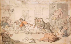 Kuoleman näyttämö tekijältä Thomas Rowlandson