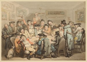 Tilausklubin huone tekijältä Thomas Rowlandson