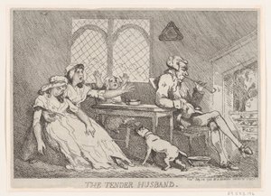 Kiltti aviomies, 28. heinäkuuta 1786, 28. heinäkuuta 1786. tekijältä Thomas Rowlandson