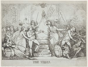 The Times, joulukuu 1788, joulukuu 1788. tekijältä Thomas Rowlandson