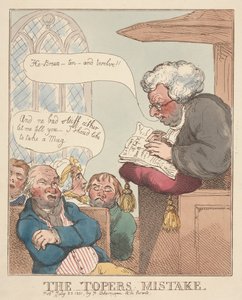 Toperin virhe tekijältä Thomas Rowlandson