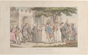 Häät, teoksesta The Vicar of Wakefield, 1. toukokuuta 1817, 1. toukokuuta 1817. tekijältä Thomas Rowlandson