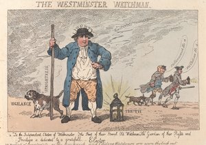 The Westminster Watchman tekijältä Thomas Rowlandson