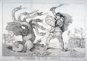 "Kansan mestari", 1784. tekijältä Thomas Rowlandson