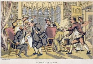 Konsultaatio - "" Doctor Syntaxin kolmella kiertueella: maalauksellista lohtua ja vaimoa etsimässä" William Combe, ill. Rowlandson tekijältä Thomas Rowlandson