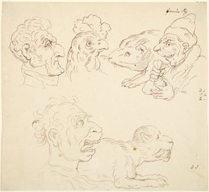 Kolme karikatyyriä tekijältä Thomas Rowlandson