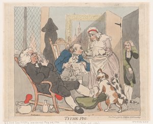 Tithe Pig, 1 de gener de 1790., 1 de gener de 1790. finlandès tekijältä Thomas Rowlandson
