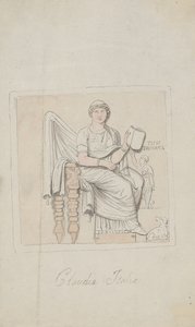 Tombstone, Claudia Italia musiikin allegoriana tekijältä Thomas Rowlandson