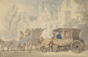 Kaksi linja-autoa – Matkustatko Ranskassa tekijältä Thomas Rowlandson