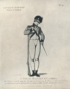 Unfix Bayonet 3rd Motion, 1798 1909 tekijältä Thomas Rowlandson